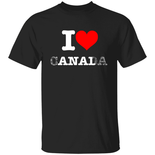 "I Love Canada" Shirt - Black