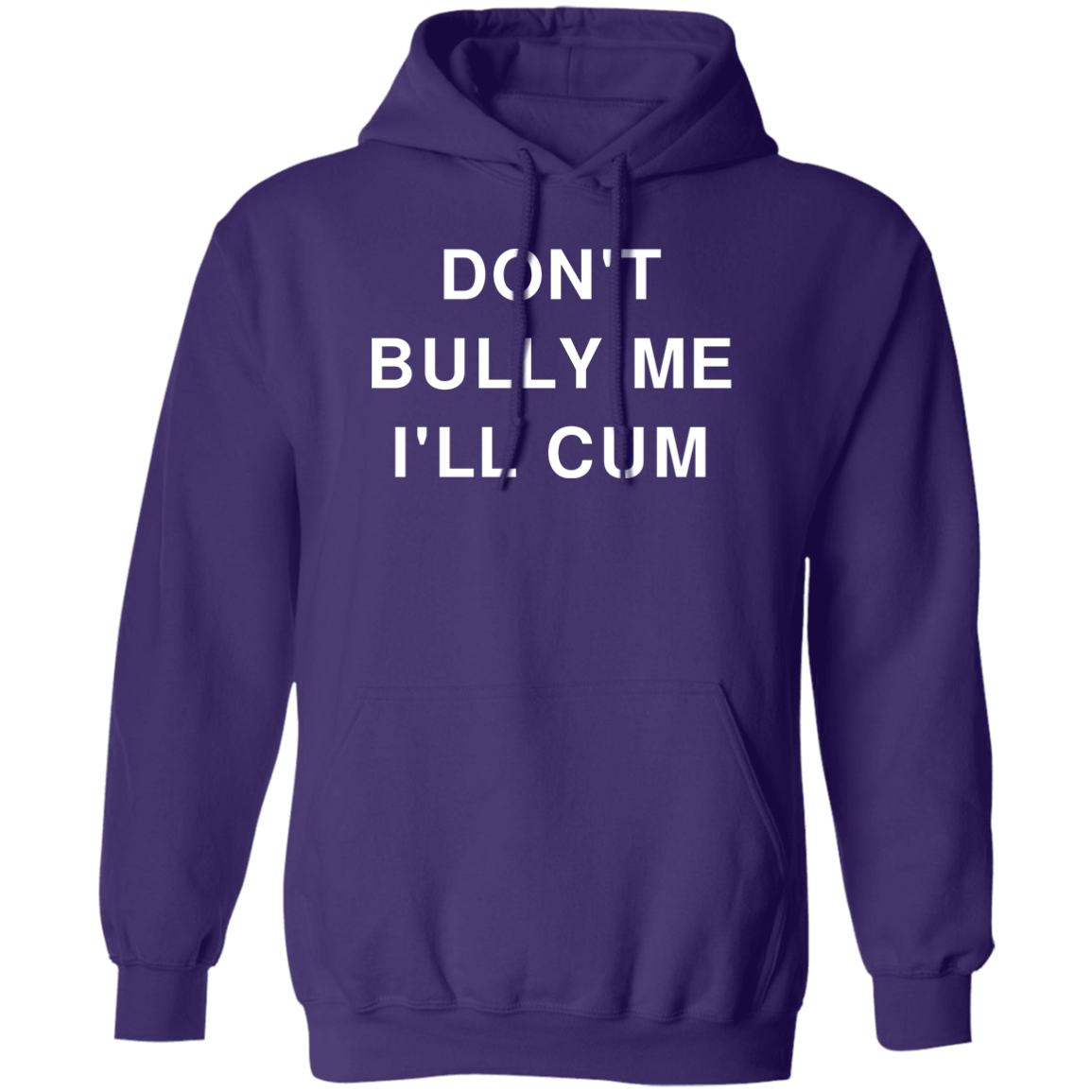 "Don't Bully Me I'll Cum" Hoodie - DripDrip Apparel
